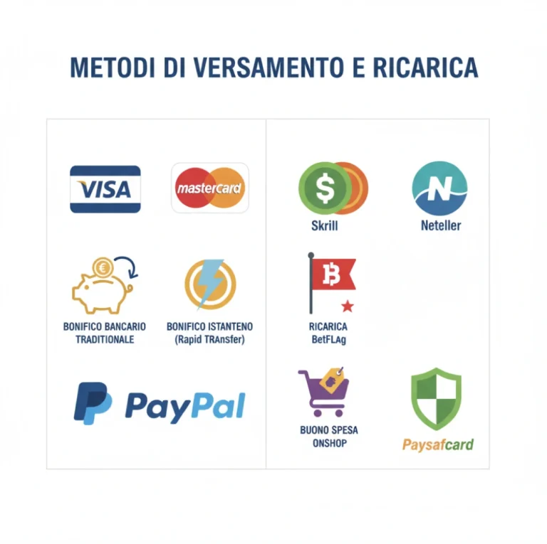 Betflag Metodi di Versamento e Ricarica
