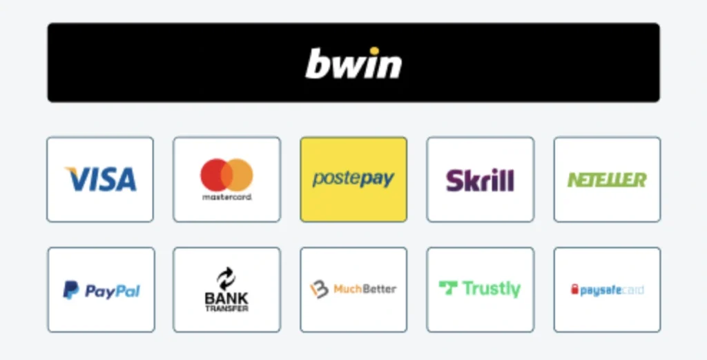 Bwin Metodi di Pagamento