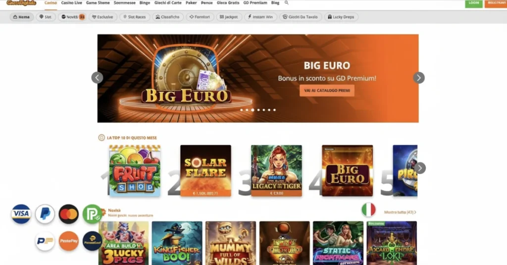 Gioco Digitale Deposito e Prelievo